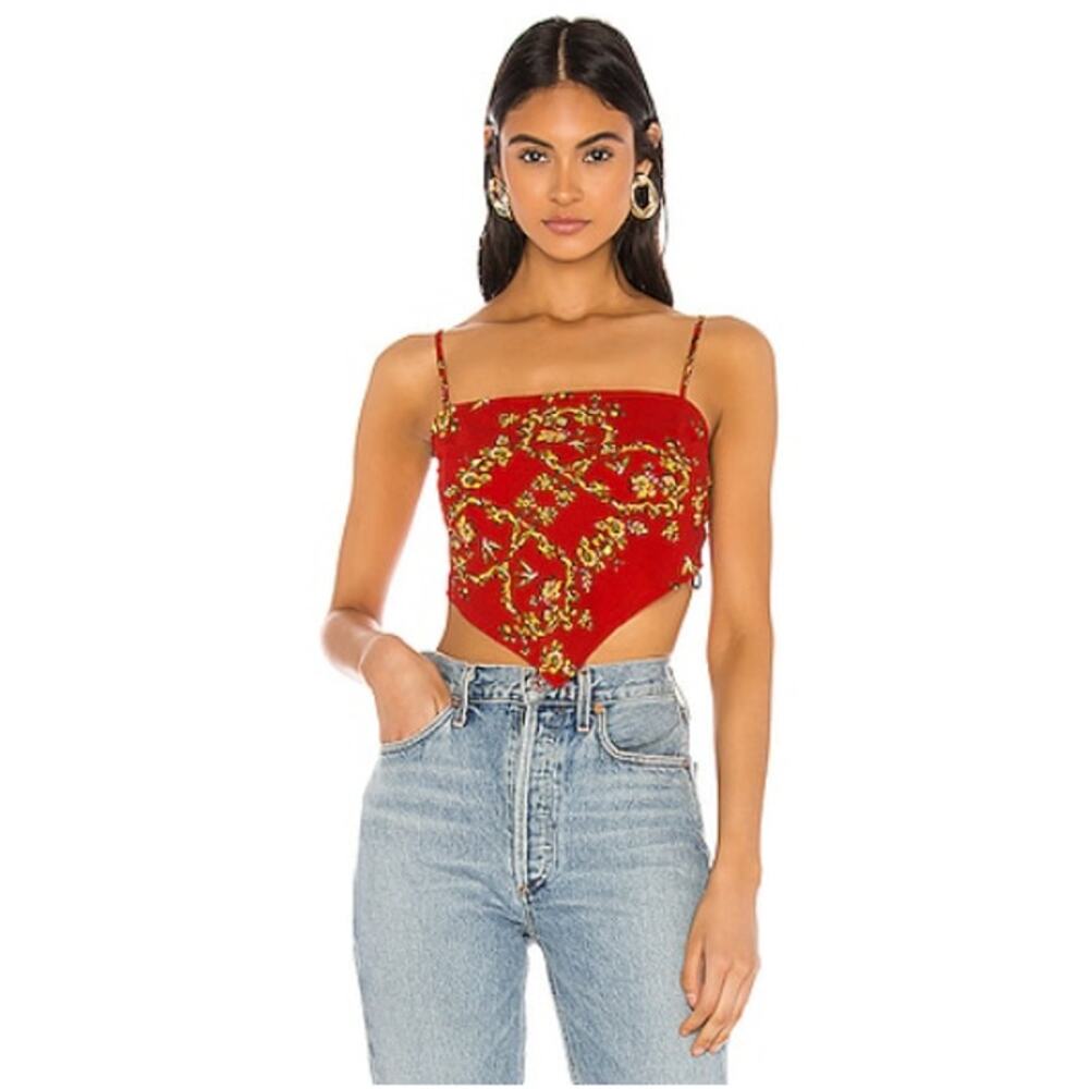 Superdown Bethani Bandana Top Size Small